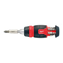 Milwaukee 8 in 1 Compact Ratcheting Multi-Bit Screwdriver - 4932480581