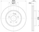 Mintex Brake Discs fits -MercedesBenz V303:5 MDC1359 (also fits other vehicles)