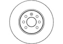 Disctech Brake Disc (Single) - Fits Audi, Opel - ABD2894 - Front Axle