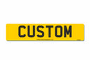 Standard Rear Aluminium Number Plate 520 X 111