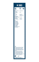 Bosch Rear Wiper Blade - 380mm - H382