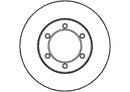 Disctech Brake Disc (Single) - Fits Rover, Toyota - ABD2936 - Front Axle