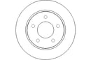Disctech Brake Disc (Single) - Fits Kia, Mazda - ABD2971 - Rear Axle
