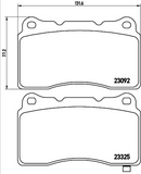 Brembo Brake Pad Set - P54039