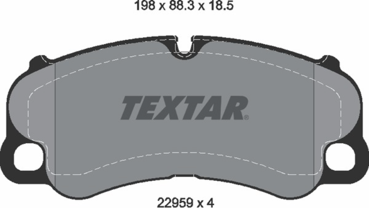 PORSCHE, Brake Pad Set - Textar 2147601