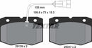 Textar Brake Pad Set - 2913901
