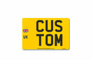 Standard Rear Aluminium Travel Number Plate 310 X 210