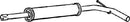 Klarius VW565E - Box With Centre Pipe  - Fits Volkswagen Polo 1.4i
