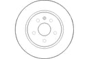 Disctech Brake Disc (Single) - Fits Chevrolet, Mazda - ABD2124 - Rear Axle