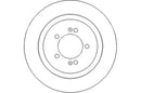 Disctech Brake Disc (Single) - Fits Kia, Nissan - ABD3237 - Rear Axle
