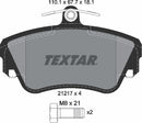Textar Brake Pad Set - 2121702