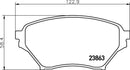 Mintex Brake Pad Set fits -Eunos Mazda MDB2248 (also fits other vehicles)