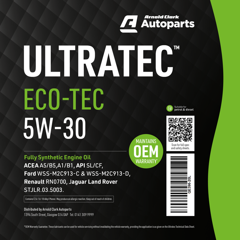 Ultratec ECO-TEC F1 5W30 - 199 Litre Barrel Engine Oil
