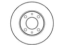 Disctech Brake Disc (Single) - Fits Autobianchi, Ldv - ABD2656 - Front Axle