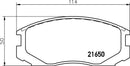 Mintex Brake Pad Set fits -Daihatsu Mitsubishi Proton MDB1722 (also fits other vehicles)