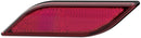 HELLA 8RA 013 347-061 Reflector - Shapeline Style - Lens Colour: Red - rectangular - Glued/mounting
