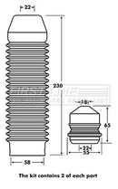 First Line Strut Protection Kit  - FPK7078 fits Audi A3/Seat Toledo II/Octavia