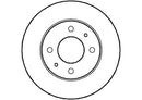 Disctech Brake Disc (Single) - Fits Hyundai - ABD2246 - Front Axle