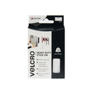 VELCRO Brand Heavy Duty Stick On Strips, 50mm x 100mm - White, Pack of 2 - VEL-EC60240