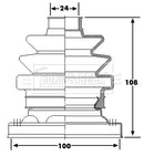 Borg & Beck Drive Shaft Bellow - BCB6242