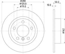 Mintex Brake Discs fits -Mini V324:5 MDC2712 (also fits other vehicles)