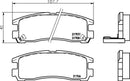 Mintex Brake Pad Set fits -Chrysler Hyundai Mitsubishi MDB1481 (also fits other vehicles)