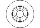 Disctech Brake Disc (Single) - Fits Mazda, Mercedes-benz - ABD2035 - Rear Axle