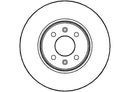 Disctech Brake Disc (Single) - Fits Nissan, Renault - ABD2690 - Front Axle