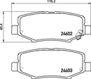 Mintex Brake Pad Set fits -Dodge Jeep MDB3011 (also fits other vehicles)