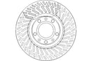 Disctech Brake Disc (Single) - Fits Citroën - ABD2603 - Front Axle