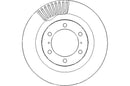Disctech Brake Disc (Single) - Fits Toyota, Vw - ABD3114 - Front Axle