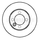 Borg & Beck Brake Disc (Single)  - BBD5701S