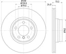Mintex Brake Discs fits -BMW V280:5 MDC2534 (also fits other vehicles)