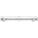 Borg & Beck Brake Hose  - BBH7695 fits Mitsubishi L200 01-06
