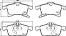 Mintex Brake Pad Set fits -Opel Vauxhall MDB3874 (also fits other vehicles)