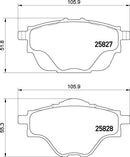Mintex Brake Pad Set fits -Citroën DS Opel Peugeot Vauxhall MDB3402 (also fits other vehicles)