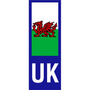 Castle Promotions WELSH DRAGON UK NO. PLATE STICKER - V645
