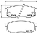 Mintex Brake Pad Set fits -Hyundai Kia Mitsubishi MDB2066 (also fits other vehicles)