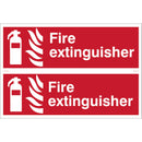 Draper Fire Extinguisher 2 Signs - 72444