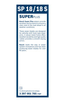 Bosch Wiper Blade Super Plus Spoiler SP18/18S, 450mm/450mm ? set of front wiper blades