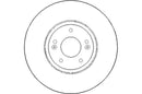 Disctech Brake Disc (Single) - Fits Hyundai - ABD2285 - Front Axle