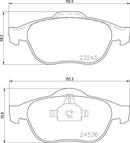 Mintex Brake Pad Set fits -Renault MDB2225 (also fits other vehicles)