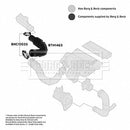 Borg & Beck Air Filter Hose  - BTH1463 fits Fiat Doblo 04- 1.3JTD