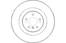 Disctech Brake Disc (Single) - Fits Mercedes-benz - ABD3076 - Front Axle