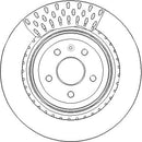 Disctech Brake Disc (Single) - Fits Ford, Tesla - ABD3812 - Rear Axle