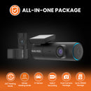Road Angel Halo Spark Dual Full HD 1080p Front & Rear Dash Camera With Dual Parking Mode & Winter Mode (USB-C) With 64GB SD Card & Hardwiring Kit Bundle