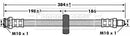 Borg & Beck Brake Hose  - BBH6911 fits PSA Boxer,Jumper,Fiat Ducato