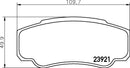 Mintex Brake Pad Set fits -Citroën Fiat Peugeot MDB2540 (also fits other vehicles)