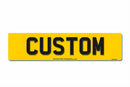 4D Rear Aluminium Number Plate 525 X 125|Oversized