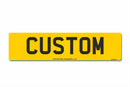 Oversized Rear Aluminium Number Plate 520 X 127